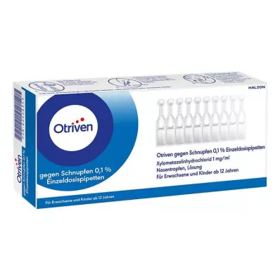 OTRIVEN 0,1% krople do nosa pipeta jednodawkowa, 40X0,3 ml