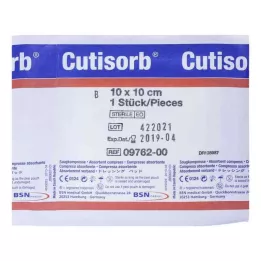 CUTISORB Kompresy chłonne sterylne 10x10 cm, 1 szt