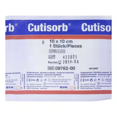 CUTISORB Kompresy chłonne sterylne 10x10 cm, 1 szt CUTISORB Kompresy chłonne sterylne 10x10 cm, 1 szt