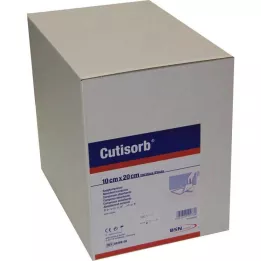 CUTISORB Kompresy chłonne niesterylne 10x20 cm, 100 szt