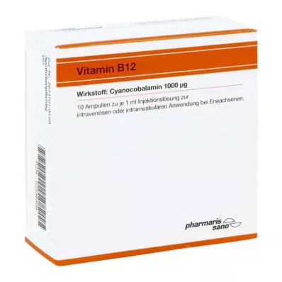 VITAMIN B12 RÖWO 1,000 μg ampułki, 10X1 ml