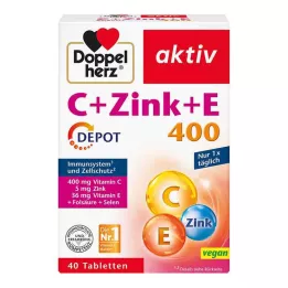 DOPPELHERZ C+Zinc+E Depot Tablets, 40 szt