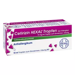 CETIRIZIN HEXAL Krople na alergie, 10 ml