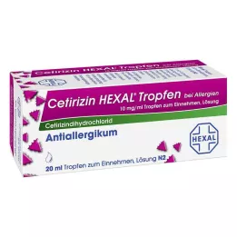 CETIRIZIN HEXAL Krople na alergie, 20 ml