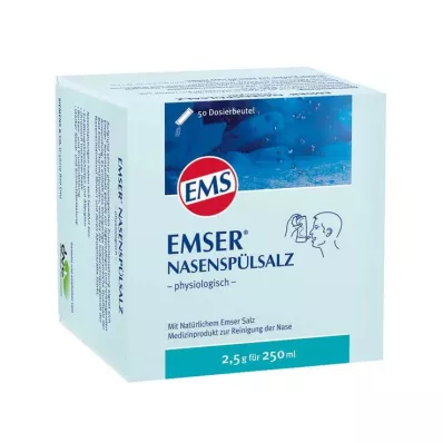 EMSER Saszetka fizjologiczna z solą do płukania nosa, 50 szt