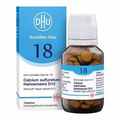 BIOCHEMIE DHU 18 Calcium sulphuratum D 12 tabletek, 200 szt