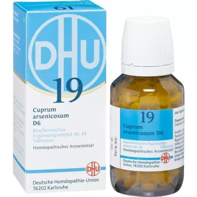 BIOCHEMIE DHU 19 Cuprum arsenicosum D 6 tabletek, 200 szt