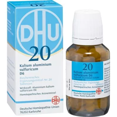 BIOCHEMIE DHU 20 Potassium alum.sulphur.D 6 tabletek, 200 szt