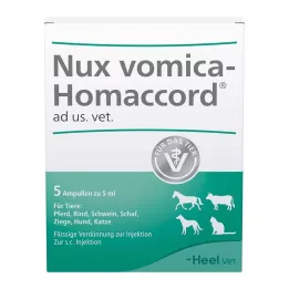 NUX VOMICA HOMACCORD ad us.vet.ampoules, 5 szt