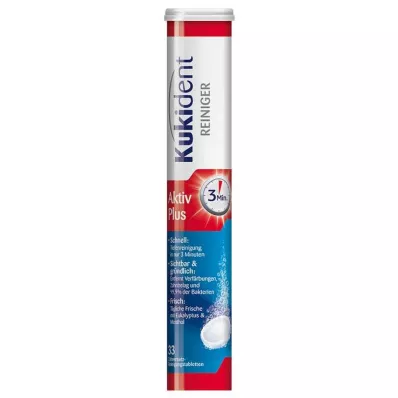 KUKIDENT Cleaner Express Active Plus Tabs, 33 szt KUKIDENT Cleaner Express Active Plus Tabs, 33 szt