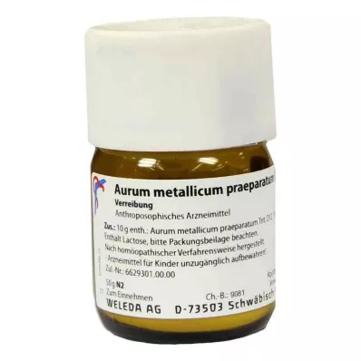 AURUM METALLICUM PRAEPARATUM D 12 Trituration, 50 g AURUM METALLICUM PRAEPARATUM D 12 Trituration, 50 g