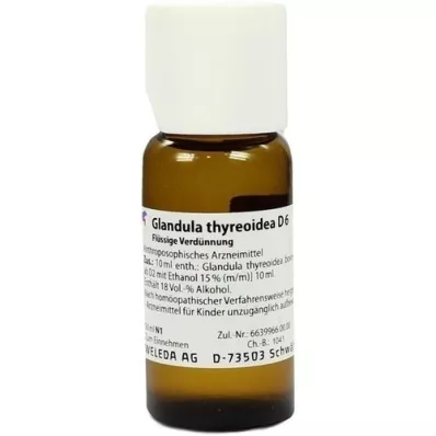 GLANDULA THYREOIDEA D 6 Rozcieńczenie, 50 ml