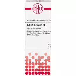 ALLIUM SATIVUM D 6 Rozcieńczenie, 20 ml