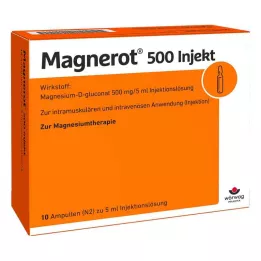 MAGNEROT 500 ampułek do wstrzykiwań, 10 x 5 ml