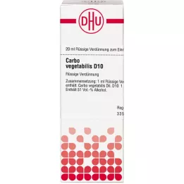 CARBO VEGETABILIS D 10 Rozcieńczenie, 20 ml