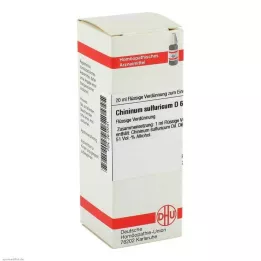 CHININUM SULFURICUM D 6 Rozcieńczenie, 20 ml