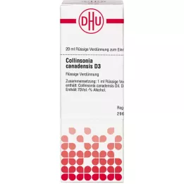 COLLINSONIA CANADENSIS D 3 Rozcieńczenie, 20 ml