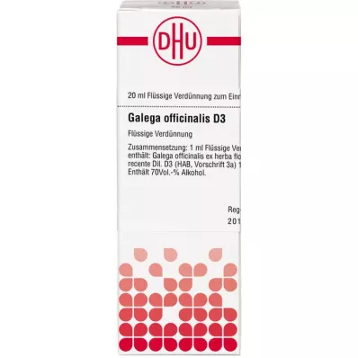 GALEGA officinalis D 3 rozcieńczenie, 20 ml