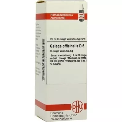 GALEGA officinalis D 6 Rozcieńczenie, 20 ml