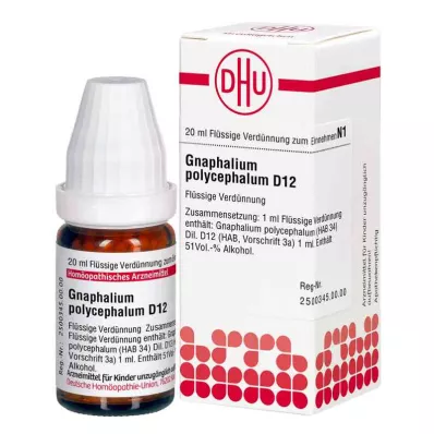 GNAPHALIUM POLYCEPHALUM D 12 Rozcieńczenie, 20 ml