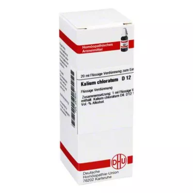 KALIUM CHLORATUM D 12 Rozcieńczenie, 20 ml
