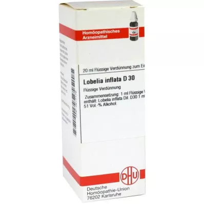 LOBELIA INFLATA D 30 Rozcieńczenie, 20 ml LOBELIA INFLATA D 30 Rozcieńczenie, 20 ml