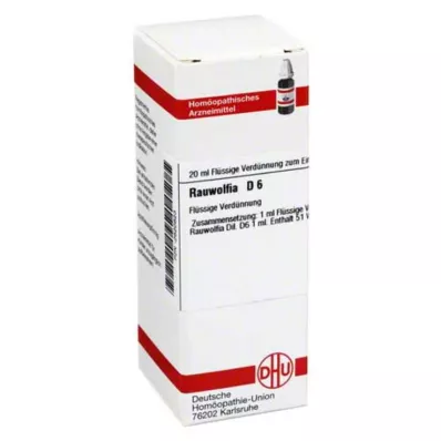 RAUWOLFIA D 6 Rozcieńczenie, 20 ml