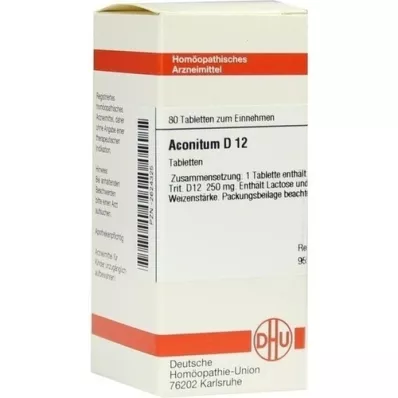 ACONITUM D 12 tabletek, 80 szt