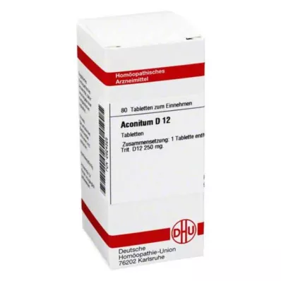 ACONITUM D 12 tabletek, 80 szt