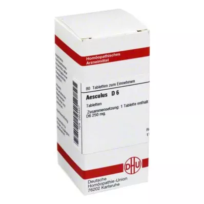 AESCULUS D 6 tabletek, 80 szt AESCULUS D 6 tabletek, 80 szt