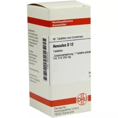 AESCULUS D 12 tabletek, 80 szt