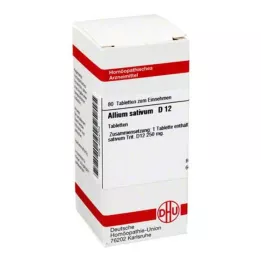 ALLIUM SATIVUM D 12 tabletek, 80 szt