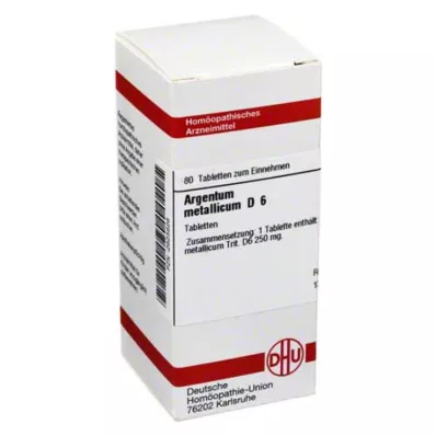 ARGENTUM METALLICUM D 6 tabletek, 80 szt