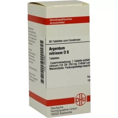 ARGENTUM NITRICUM D 8 tabletek, 80 szt
