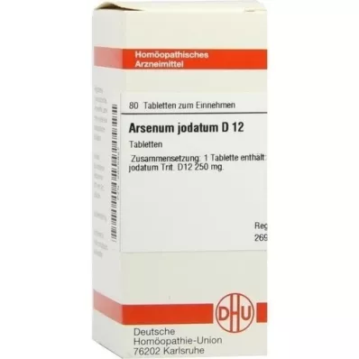 ARSENUM JODATUM D 12 tabletek, 80 szt