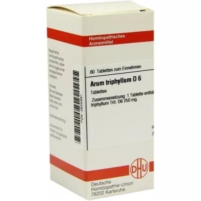 ARUM TRIPHYLLUM D 6 tabletek, 80 szt