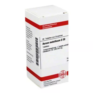 AURUM METALLICUM D 30 tabletek, 80 szt AURUM METALLICUM D 30 tabletek, 80 szt