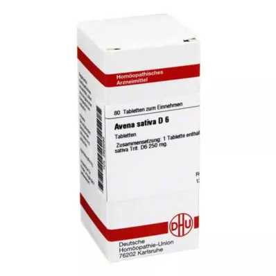 AVENA SATIVA D 6 tabletek, 80 szt AVENA SATIVA D 6 tabletek, 80 szt
