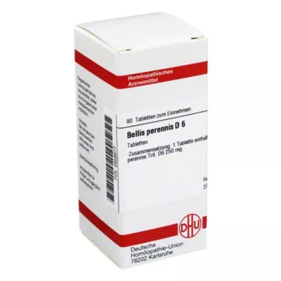 BELLIS PERENNIS D 6 tabletek, 80 szt BELLIS PERENNIS D 6 tabletek, 80 szt