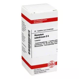 BISMUTUM SUBNITRICUM D 6 tabletek, 80 szt