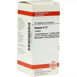 BRYONIA D 12 tabletek, 80 szt