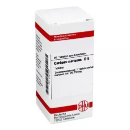 CARDUUS MARIANUS D 6 tabletek, 80 szt