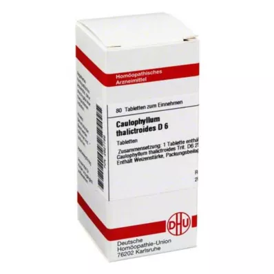 CAULOPHYLLUM THALICTROIDES D 6 tabletek, 80 szt CAULOPHYLLUM THALICTROIDES D 6 tabletek, 80 szt