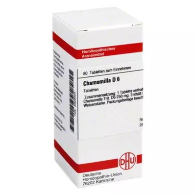 CHAMOMILLA D 6 tabletek, 80 szt