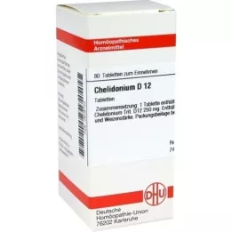 CHELIDONIUM D 12 tabletek, 80 szt