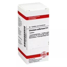 CHININUM SULFURICUM D 4 tabletki, 80 szt