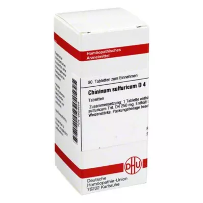 CHININUM SULFURICUM D 4 tabletki, 80 szt