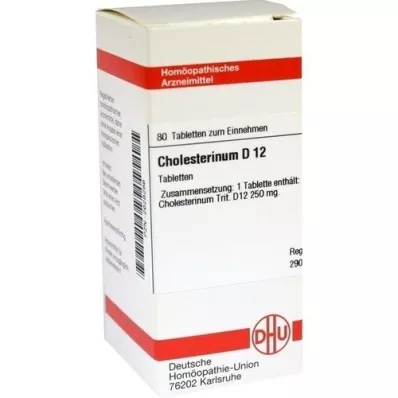 CHOLESTERINUM D 12 tabletek, 80 szt