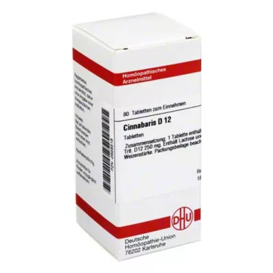 CINNABARIS D 12 tabletek, 80 szt CINNABARIS D 12 tabletek, 80 szt