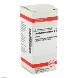 COBALTUM METALLICUM D 6 tabletek, 80 szt
